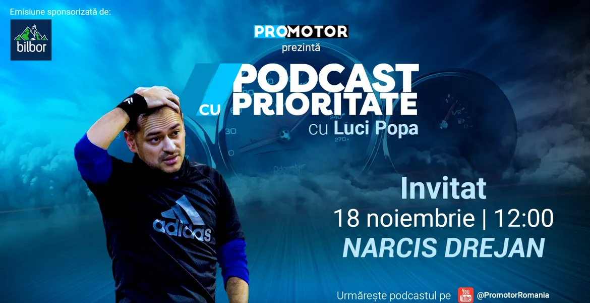 „Podcast cu Prioritate” #57: Narcis Drejan dezvăluie pasiunile fotbaliștilor pentru mașini de lux